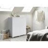 PRICE FACTORY Rangement Double Portes Collection TINY - 100x120cm - Coloris Blanc - Blanc