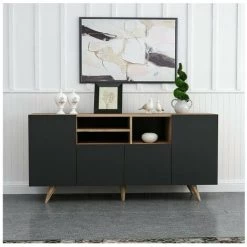 AZURA HOME DESIGN Buffet 4 Portes SANSA 160 Cm 6 AZURA HOME DESIGN Buffet 4 Portes SANSA 160 Cm -Buffet et enfilade Soldes 51217412 2