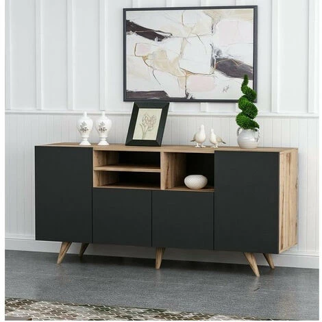 AZURA HOME DESIGN Buffet 4 Portes SANSA 160 Cm 3 AZURA HOME DESIGN Buffet 4 Portes SANSA 160 Cm – Image 3