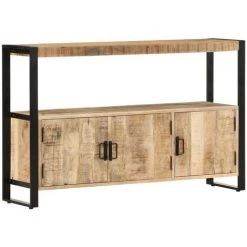 YOUTHUP Armoire Latérale 120x30x75 Cm Bois De Manguier Solide