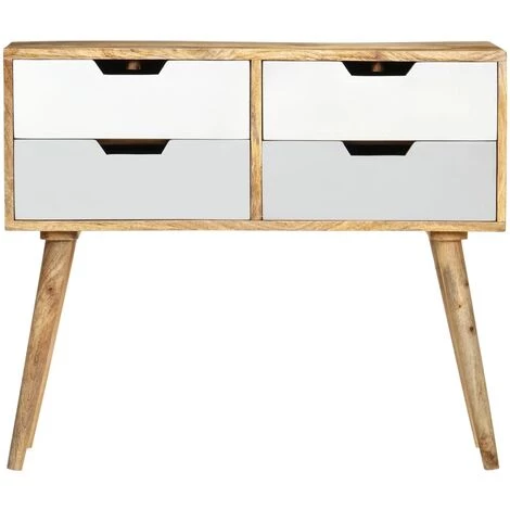 YOUTHUP Buffet 85 X 40 X 71 Cm Bois De Manguier Massif 3 YOUTHUP Buffet 85 X 40 X 71 Cm Bois De Manguier Massif – Image 3