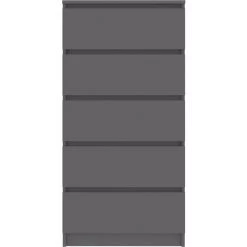 YOUTHUP Buffet à Tiroirs Gris 60x35x121 Cm Aggloméré -Buffet et enfilade Soldes 51854899 4