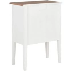 YOUTHUP œuffet Blanc 54 X 30 X 80 Cm Bois Massif - Blanc 8 YOUTHUP œuffet Blanc 54 X 30 X 80 Cm Bois Massif - Blanc -Buffet et enfilade Soldes 51863144 4