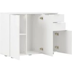 YOUTHUP œuffet Blanc Brillant 107 X 35 X 76 Cm - Blanc -Buffet et enfilade Soldes 51863941 4