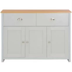 YOUTHUP œuffet Gris 112 X 35 X 81 Cm - Gris 7 YOUTHUP œuffet Gris 112 X 35 X 81 Cm - Gris -Buffet et enfilade Soldes 51863958 3