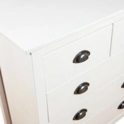 YOUTHUP œuffet Hill Range Blanc 79x40x80 Cm Bois De Pin Solide - Blanc -Buffet et enfilade Soldes 51865321 5