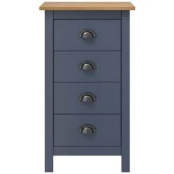 YOUTHUP œuffet Hill Range Gris 46x35x80 Cm Bois De Pin Solide - Gris -Buffet et enfilade Soldes 51865323 2