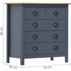YOUTHUP œuffet Hill Range Gris 79x40x80 Cm Bois De Pin Solide - Gris 7 YOUTHUP œuffet Hill Range Gris 79x40x80 Cm Bois De Pin Solide - Gris -Buffet et enfilade Soldes 51865340 4