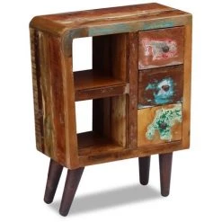 YOUTHUP Buffet Bois De Récupération Massif 60 X 30 X 80 Cm - Brun 7 YOUTHUP Buffet Bois De Récupération Massif 60 X 30 X 80 Cm - Brun -Buffet et enfilade Soldes 51872682 3