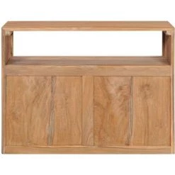 YOUTHUP Buffet 80 X 30 X 60 Cm Bois De Teck Massif - Brun -Buffet et enfilade Soldes 51873270 5