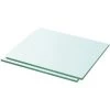 YOUTHUP Panneaux D'étagère 2 Pcs Verre Transparent 30 X 20 Cm - Transparent