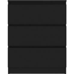 YOUTHUP Buffet Noir 60x35x76 Cm Aggloméré - Noir -Buffet et enfilade Soldes 51877095 4