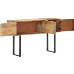 YOUTHUP Buffet 116x35x75 Cm Bois De Manguier Massif - Brun 6 YOUTHUP Buffet 116x35x75 Cm Bois De Manguier Massif - Brun -Buffet et enfilade Soldes 51879814 2
