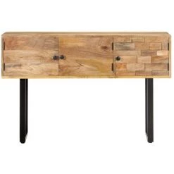 YOUTHUP Buffet 116x35x75 Cm Bois De Manguier Massif - Brun 7 YOUTHUP Buffet 116x35x75 Cm Bois De Manguier Massif - Brun -Buffet et enfilade Soldes 51879814 3