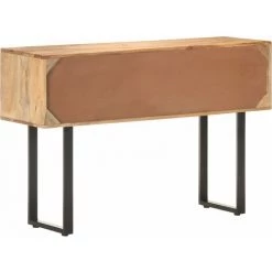 YOUTHUP Buffet 116x35x75 Cm Bois De Manguier Massif - Brun 8 YOUTHUP Buffet 116x35x75 Cm Bois De Manguier Massif - Brun -Buffet et enfilade Soldes 51879814 4