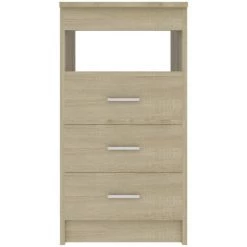 YOUTHUP Armoire à Tiroirs Chêne Sonoma 40x50x76 Cm Aggloméré - Brun -Buffet et enfilade Soldes 51881705 4
