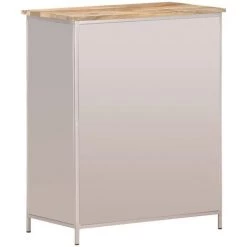 YOUTHUP Buffet 60x35x75 Cm Bois De Manguier Brut Et Fer - Brun 7 YOUTHUP Buffet 60x35x75 Cm Bois De Manguier Brut Et Fer - Brun -Buffet et enfilade Soldes 51886627 3
