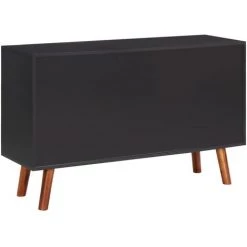 YOUTHUP Buffet 110x35x70 Cm Bois D'acacia Massif Et MDF - Brun -Buffet et enfilade Soldes 51896573 5