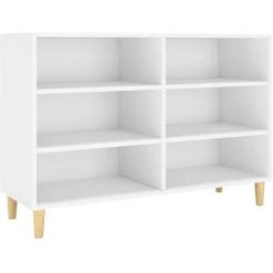 YOUTHUP Buffet Blanc 103,5x35x70 Cm Aggloméré - Blanc -Buffet et enfilade Soldes 51897240 2