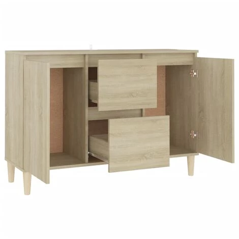 YOUTHUP Buffet Chêne Sonoma 103,5x35x70 Cm Aggloméré - Brun 4 YOUTHUP Buffet Chêne Sonoma 103,5x35x70 Cm Aggloméré - Brun – Image 4