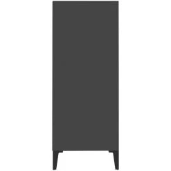 YOUTHUP Buffet Gris 57x35x90 Cm Aggloméré - Gris -Buffet et enfilade Soldes 51897287 5