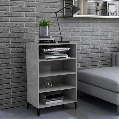 YOUTHUP Buffet Gris Béton 57x35x90 Cm Aggloméré - Gris 1 YOUTHUP Buffet Gris Béton 57x35x90 Cm Aggloméré - Gris