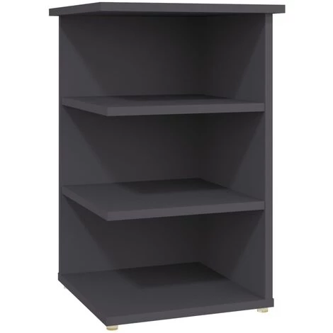 YOUTHUP Armoire Latérale Gris 35x35x55 Cm Aggloméré - Gris 2 YOUTHUP Armoire Latérale Gris 35x35x55 Cm Aggloméré - Gris – Image 2