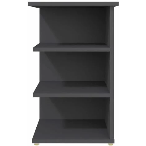 YOUTHUP Armoire Latérale Gris 35x35x55 Cm Aggloméré - Gris 4 YOUTHUP Armoire Latérale Gris 35x35x55 Cm Aggloméré - Gris – Image 4
