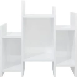YOUTHUP Armoire Latérale Blanc Brillant 60x26x60 Cm Aggloméré - Blanc -Buffet et enfilade Soldes 51898390 5