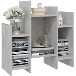 YOUTHUP Armoire Latérale Gris Béton 60x26x60 Cm Aggloméré - Gris 8 YOUTHUP Armoire Latérale Gris Béton 60x26x60 Cm Aggloméré - Gris -Buffet et enfilade Soldes 51898391 4