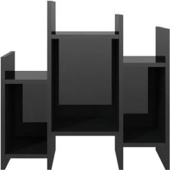 YOUTHUP Armoire Latérale Noir Brillant 60x26x60 Cm Aggloméré - Noir 9 YOUTHUP Armoire Latérale Noir Brillant 60x26x60 Cm Aggloméré - Noir -Buffet et enfilade Soldes 51898392 5