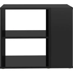 YOUTHUP Armoire Latérale Noir Brillant 60x30x50 Cm Aggloméré - Noir -Buffet et enfilade Soldes 51898402 4