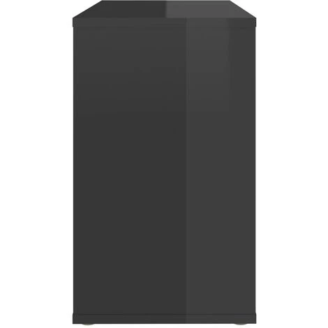 YOUTHUP Armoire Latérale Gris Brillant 60x30x50 Cm Aggloméré - Gris 5 YOUTHUP Armoire Latérale Gris Brillant 60x30x50 Cm Aggloméré - Gris – Image 5