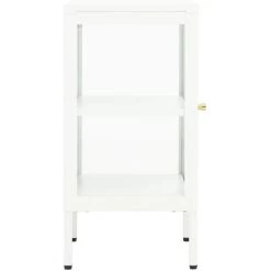 YOUTHUP Buffet 38x35x70 Cm Métal Et Verre - Blanc 8 YOUTHUP Buffet 38x35x70 Cm Métal Et Verre - Blanc -Buffet et enfilade Soldes 51900244 4