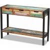 Topdeal Buffet 3 Tiroirs Bois De Récupération Massif