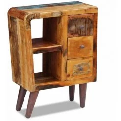 Topdeal Buffet Bois De Récupération Massif 60 X 30 X 80 Cm -Buffet et enfilade Soldes 52084480 5