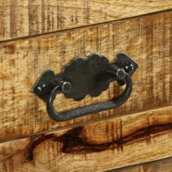 Topdeal Buffet Avec 2 Tiroirs Et 1 Armoire Bois De Manguier Brut 8 Topdeal Buffet Avec 2 Tiroirs Et 1 Armoire Bois De Manguier Brut -Buffet et enfilade Soldes 52084728 4