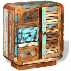 Topdeal Buffet Bois De Récupération Massif