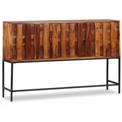 Topdeal Buffet Bois Massif De Sesham 120 X 30 X 80 Cm