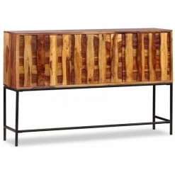 Topdeal Buffet Bois Massif De Sesham 120 X 30 X 80 Cm -Buffet et enfilade Soldes 52084839 4