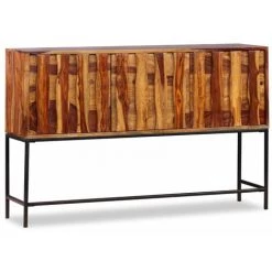 Topdeal Buffet Bois Massif De Sesham 120 X 30 X 80 Cm -Buffet et enfilade Soldes 52084839 5