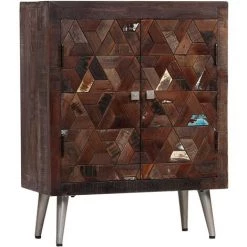 Topdeal Buffet Bois De Récupération Solide 60 X 30 X 76 Cm