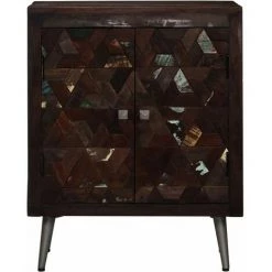 Topdeal Buffet Bois De Récupération Solide 60 X 30 X 76 Cm -Buffet et enfilade Soldes 52085423 5