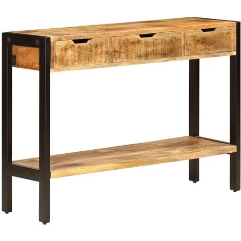 Topdeal Buffet Avec 3 Tiroirs 110x35x75 Cm Bois Massif De Sesham 1 Topdeal Buffet Avec 3 Tiroirs 110x35x75 Cm Bois Massif De Sesham