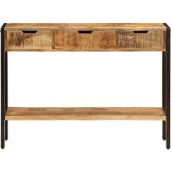 Topdeal Buffet Avec 3 Tiroirs 110x35x75 Cm Bois Massif De Sesham 8 Topdeal Buffet Avec 3 Tiroirs 110x35x75 Cm Bois Massif De Sesham -Buffet et enfilade Soldes 52086003 4