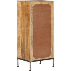 Topdeal Coffre à Tiroirs 45 X 35 X 106 Cm Bois De Manguier Massif -Buffet et enfilade Soldes 52086134 3