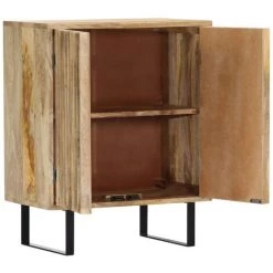 Topdeal Buffet 60x35x75 Cm Bois De Manguier Massif -Buffet et enfilade Soldes 52086191 4