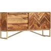Topdeal Buffet 118 X 30 X 60 Cm Bois Massif De Sesham