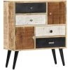 Topdeal Buffet 70 X 30 X 78 Cm Bois De Manguier Massif