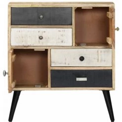 Topdeal Buffet 70 X 30 X 78 Cm Bois De Manguier Massif 7 Topdeal Buffet 70 X 30 X 78 Cm Bois De Manguier Massif -Buffet et enfilade Soldes 52089183 3